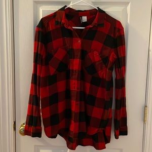 red and black plaid flannel